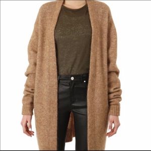 Acne Studios Raya Short Cardigan in Beige